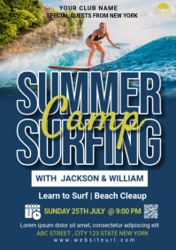 summer ,event, summer, party A5 template