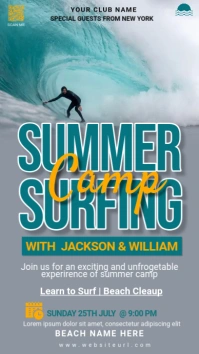 summer ,event, summer camp Instagram-Story template