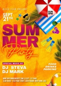 Summer ad A1 template