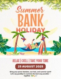 Summer Bank Holiday Flyer (US Letter) template