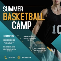 SUMMER BASKETBALL CAMP TEMPLATE สี่เหลี่ยมจัตุรัส (1:1)