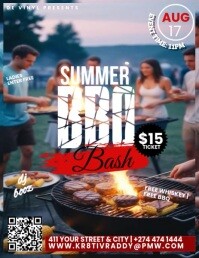 Summer Bbq Bash Flyer (us Letter) Pamflet (VSA Brief) template