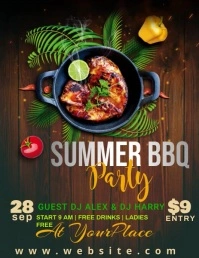 SUMMER BBQ Flyer (US Letter) template
