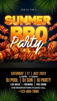 Summer Bbq Party Instagram Story template