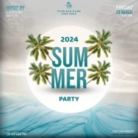 SUMMER BEACH PARTY EVENT TEMPLATE Instagram-opslag
