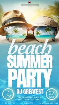 SUMMER BEACH PARTY EVENT TEMPLATE Instagram Story