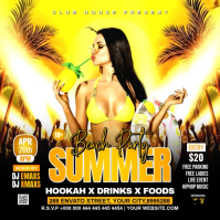 Summer Beach Party Instagram Post Video template