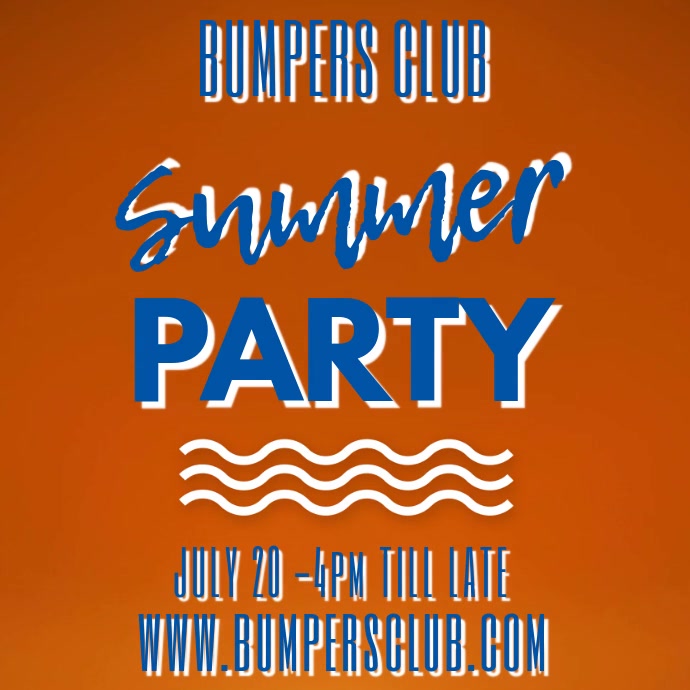 Summer Beach Party Video Template