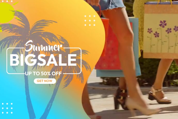 Summer Big Sale Плакат template