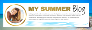 Summer Blog Email Header Koptekst e-mail template