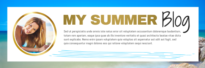 Blog Post Email Header Design Summer Blog Email Header Template | PosterMyWall