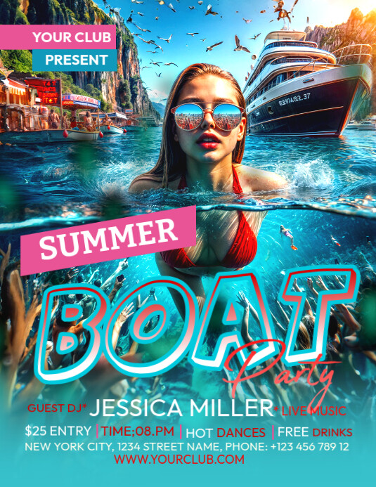 Copy of Summer Boat Party | PosterMyWall