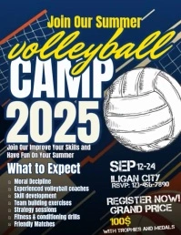 Summer Camp 2025 Poster Løbeseddel (US Letter) template