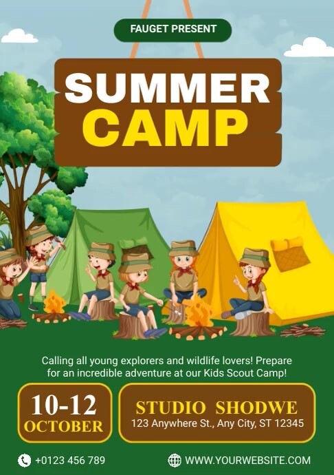 Summer Camp Ads Template | PosterMyWall