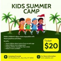 Effective Example Ad Camp Summer Camp Ads Template | PosterMyWall