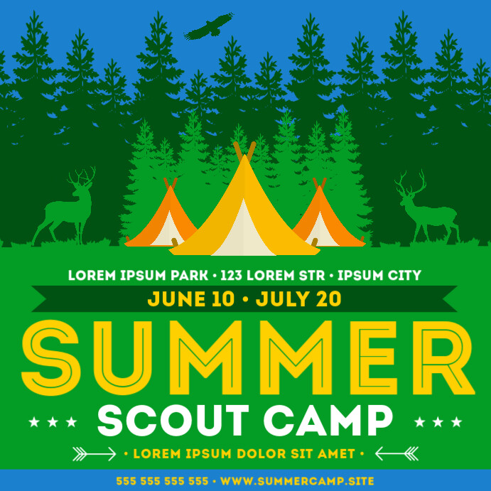 SUMMER CAMP BANNER Template PosterMyWall summer-camp-banner-template-postermywall