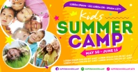 SUMMER CAMP BANNER auf Facebook geteiltes Bild template