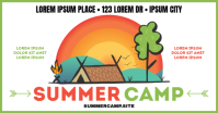 SUMMER CAMP BANNER Facebook Shared Image template