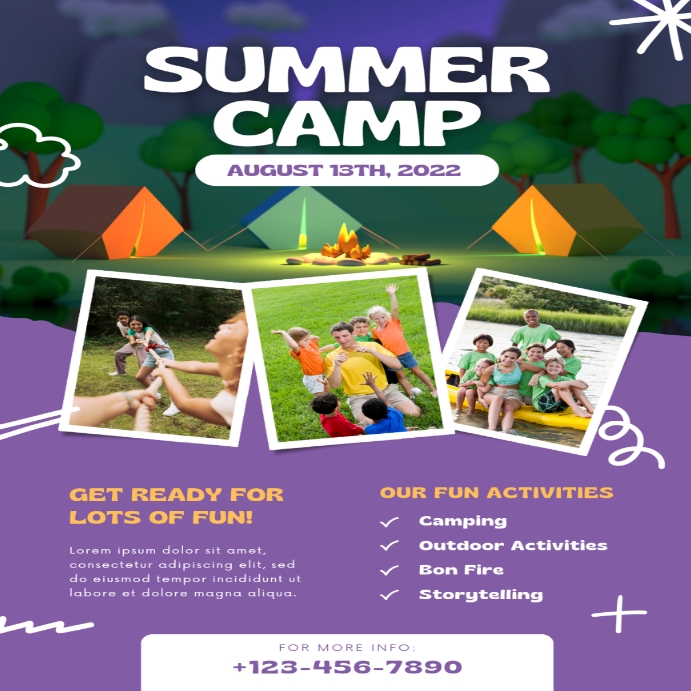 Summer camp Template | PosterMyWall