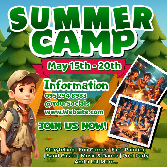 Summer Camp Template | PosterMyWall