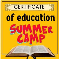 summer camp Logo template