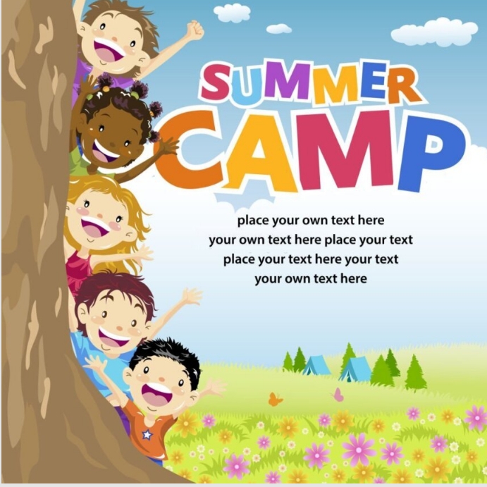 summer camp Instagram Post template