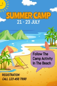 SUMMER CAMP Template | PosterMyWall
