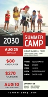 summer camp Bannière rétractable 3 pouces x 6 pouces template