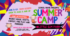 Summer Camp Изображение, которым поделились на Facebook template
