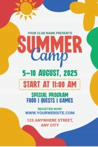 Summer Camp Affiche template