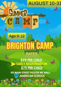 Summer camp A1 template