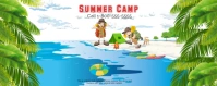 Summer Camp Banner de Twitch template