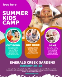 Summer Camp Flyer Instagram Portrait template