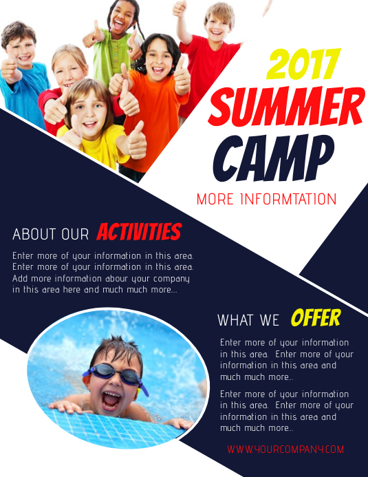 SUMMER CAMP Template PosterMyWall