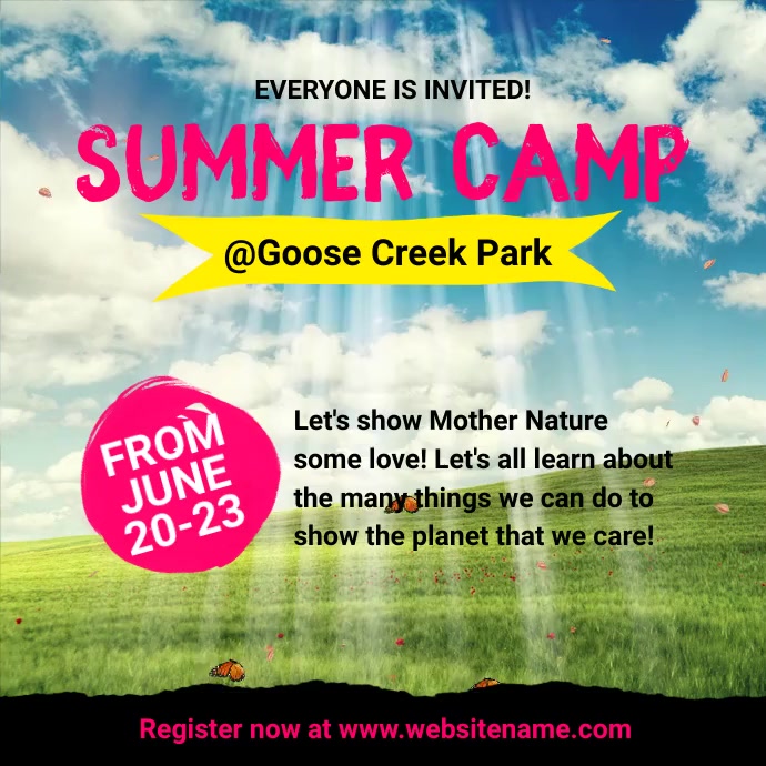 Summer Camp Instagram Post Template | PosterMyWall