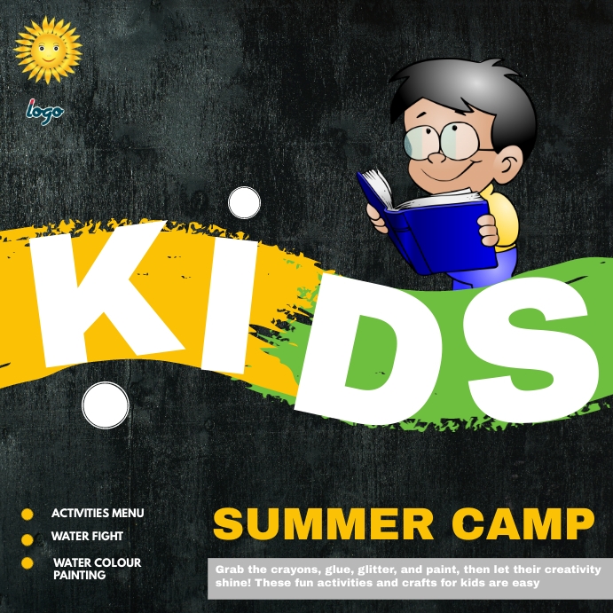 Summer Camp KIDS Poster Template | PosterMyWall
