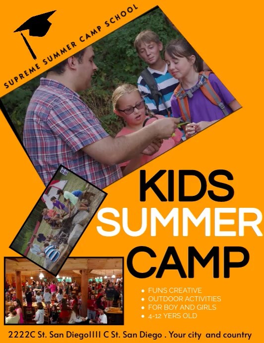 summer camp logo summer education logo, summe Template | PosterMyWall