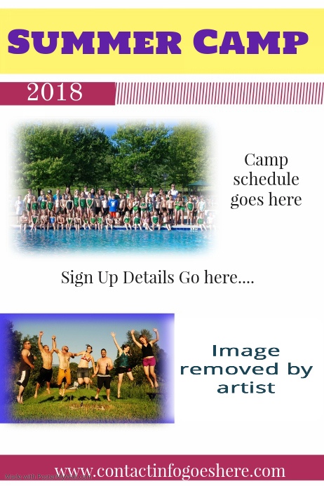 summer camp pricing flyer poster small business template postermywall