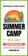 SUMMER CAMP ROLL UP BANNER template