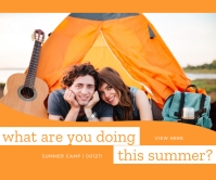 Summer Camp Template Stort rektangel