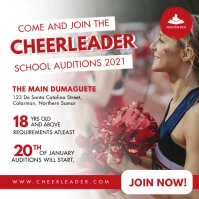 Summer Cheerleader Tryouts Instagram Template