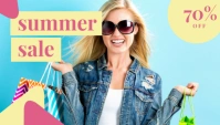 Summer Chic Sale Заголовок блога template