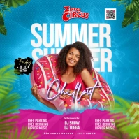Summer Chillout Poster template