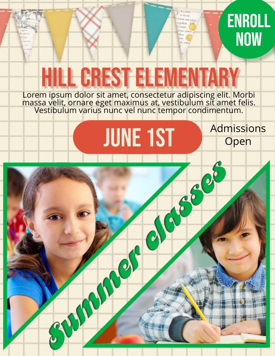 Summer classes school template | PosterMyWall