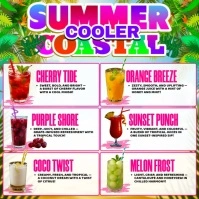 SUMMER COASTAL SIPS Message Instagram template