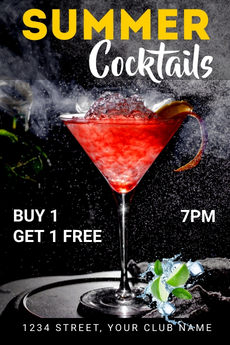 Summer cocktails, Coctails, Summer Grafika na Tumblr template