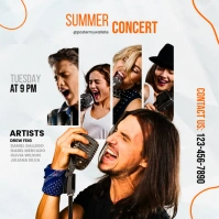 summer concert template Publicación de Instagram