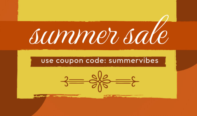 Summer Coupon Code Template PosterMyWall