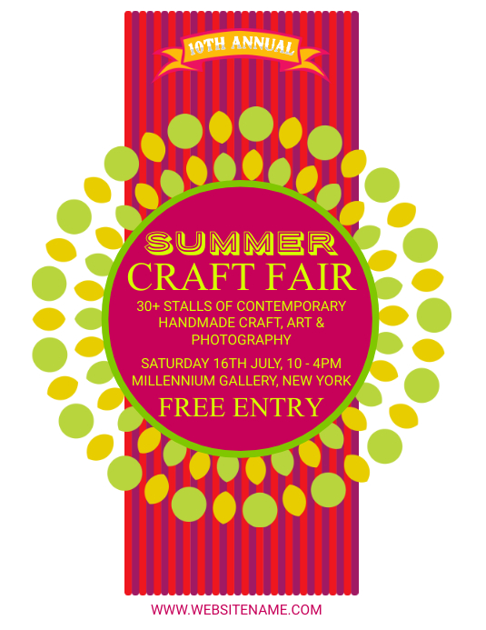 Summer Craft Fair Flyer Template PosterMyWall