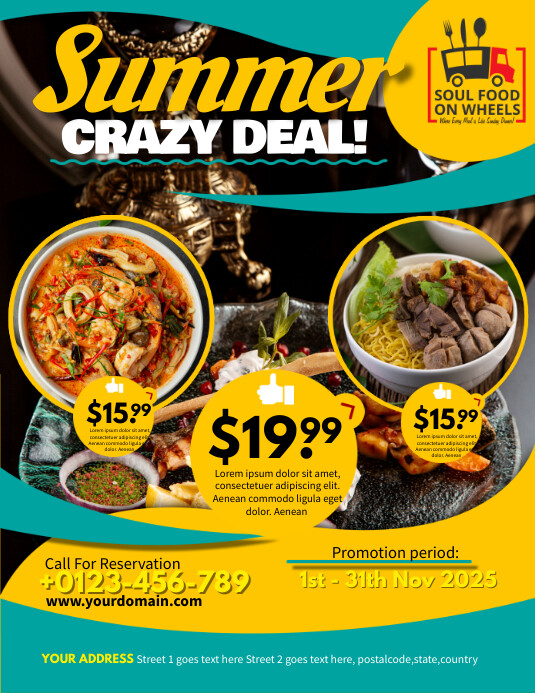 Ad Deal Summer Crazy Deal ads Template | PosterMyWall